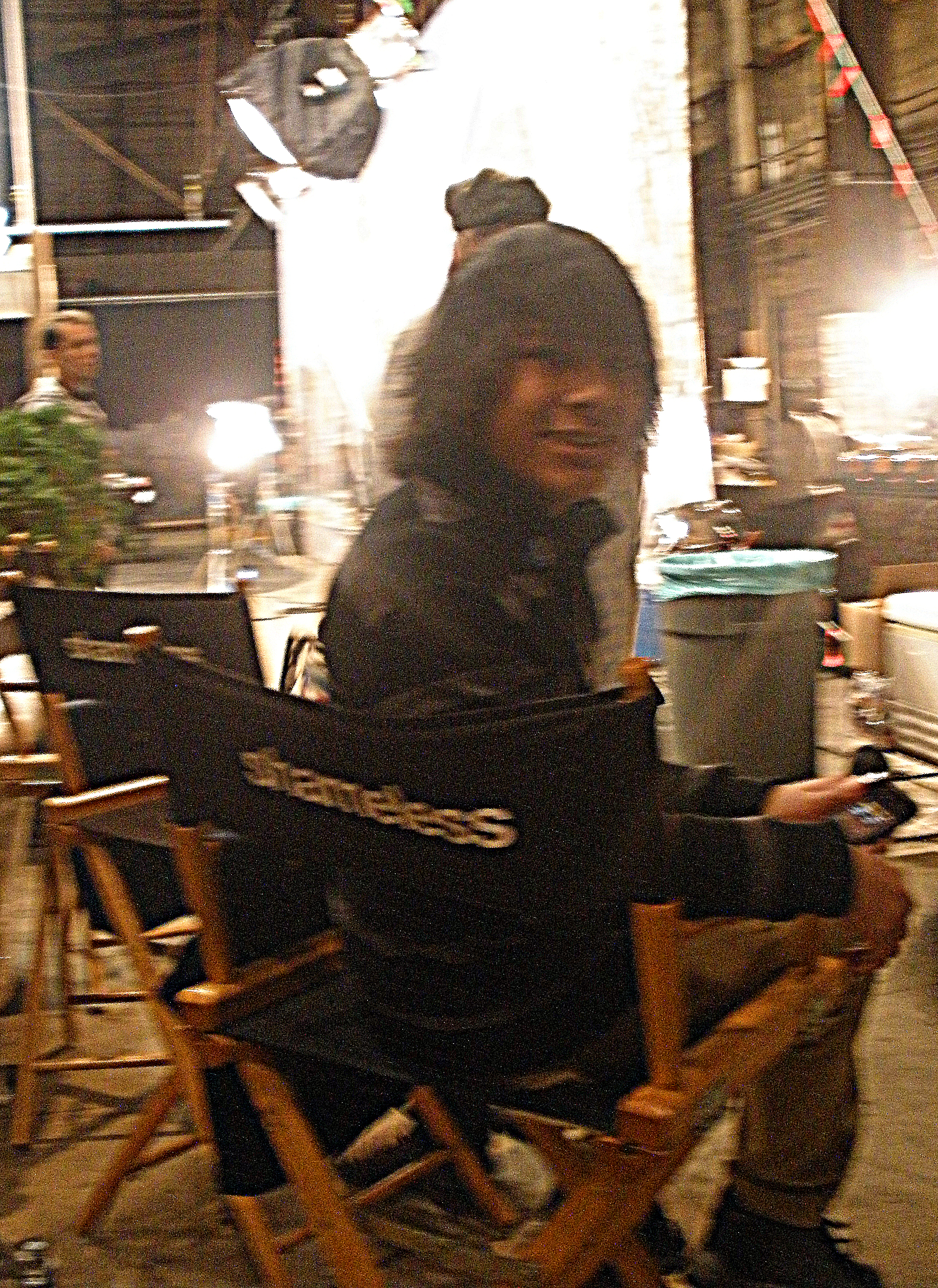 Tai Urban getting ready to be filmed on the set of Showtime's Shameless (Season 4)