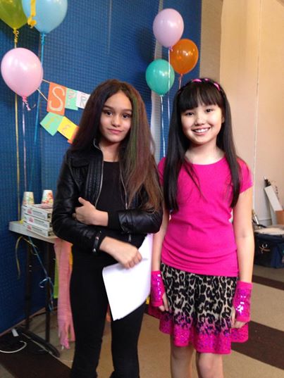 Stella with Summer Parker on Dance Party short.