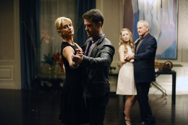 Still of Katherine LaNasa and David A. Gregory in Deception (2013)