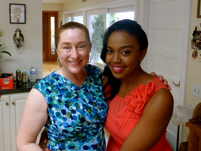 Sheryl with Just Another Dance With My Father star, Jerrika Hinton.