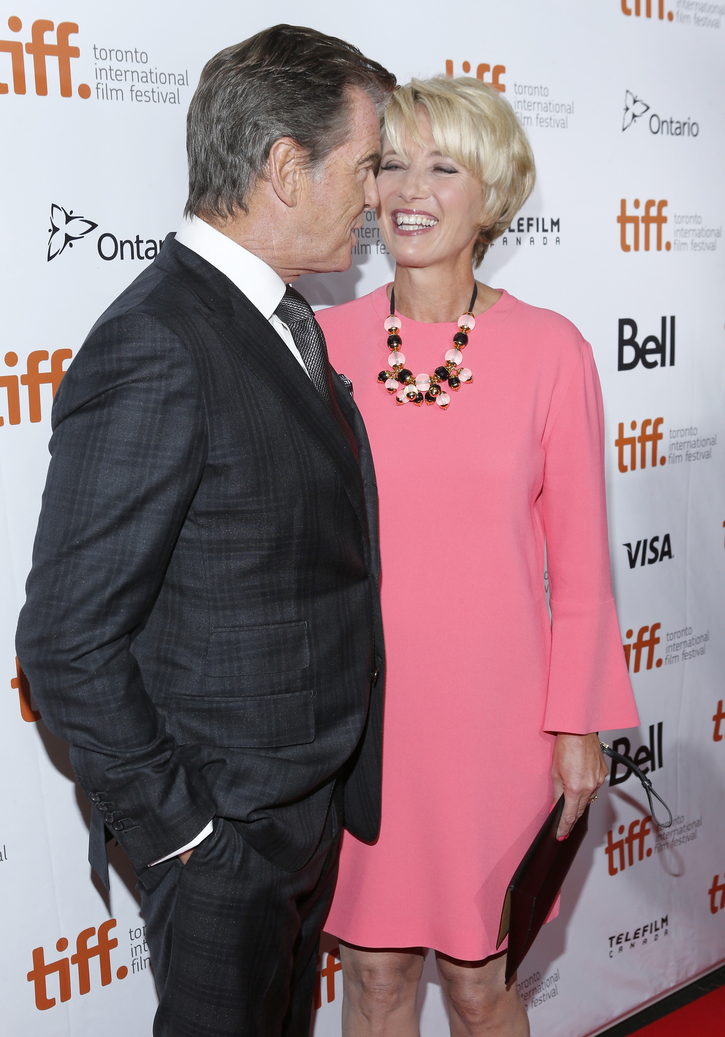 Pierce Brosnan and Emma Thompson at event of Meiles punsas (2013)
