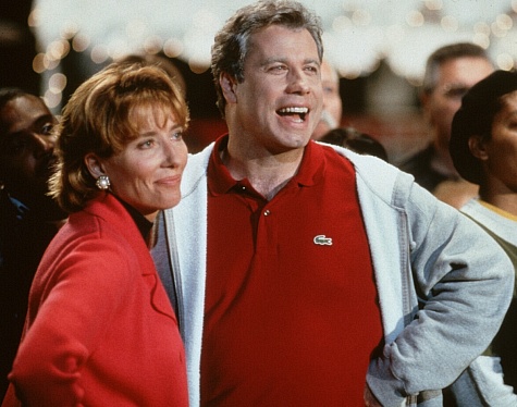 Still of John Travolta and Emma Thompson in Primary Colors (1998)