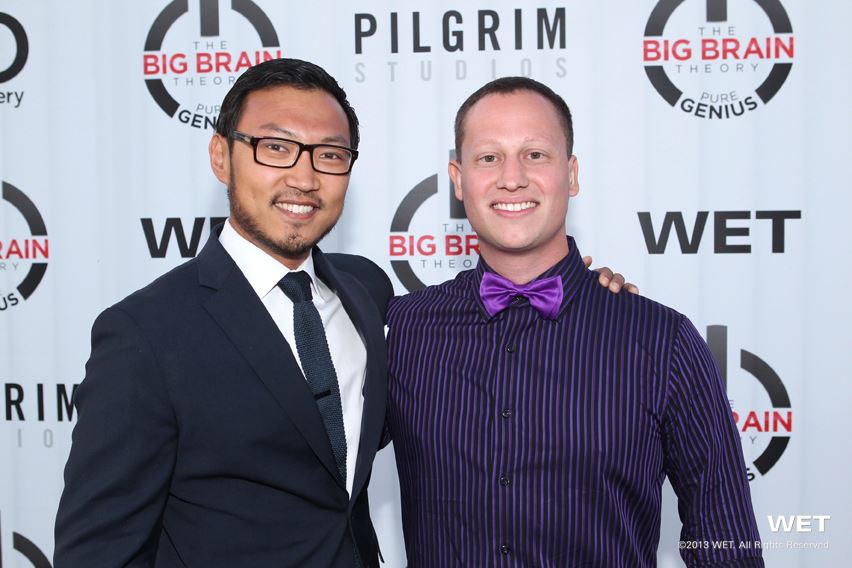 Andrew Stroup and Corey Fleischer at the Discovery Channel's The Big Brain Theory: Pure Genuis premiere party