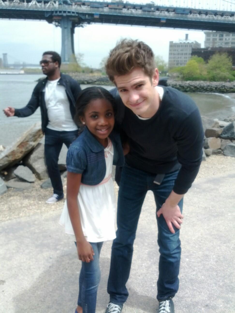 On set of the Amazing Spiderman 2 with
