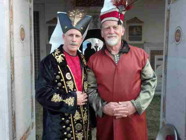 With Chief of the Sultan's Guards