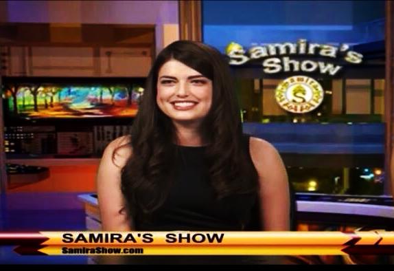 Kelsey cohosting the Samira Show. A variety talk show that airs weekly on LA18.