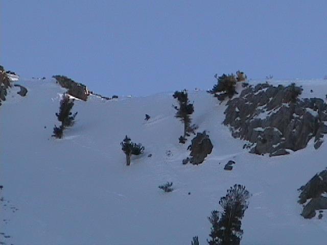 backcountry descent... airport bowls, Mammoth Lakes Ca.