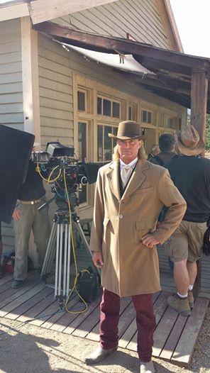 On location with Pat Boone, Peter Sherayko for 