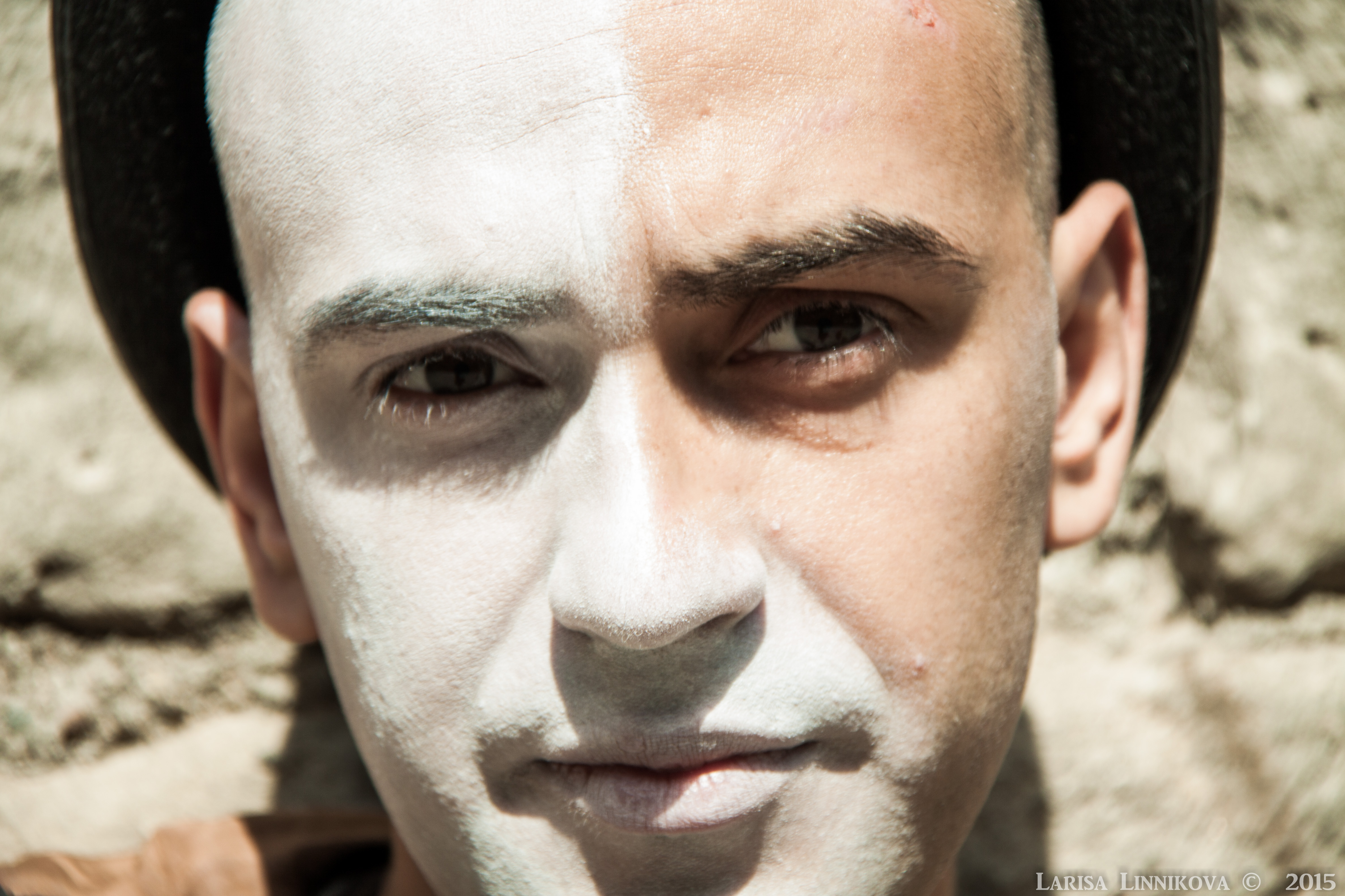 the mime close up headshot