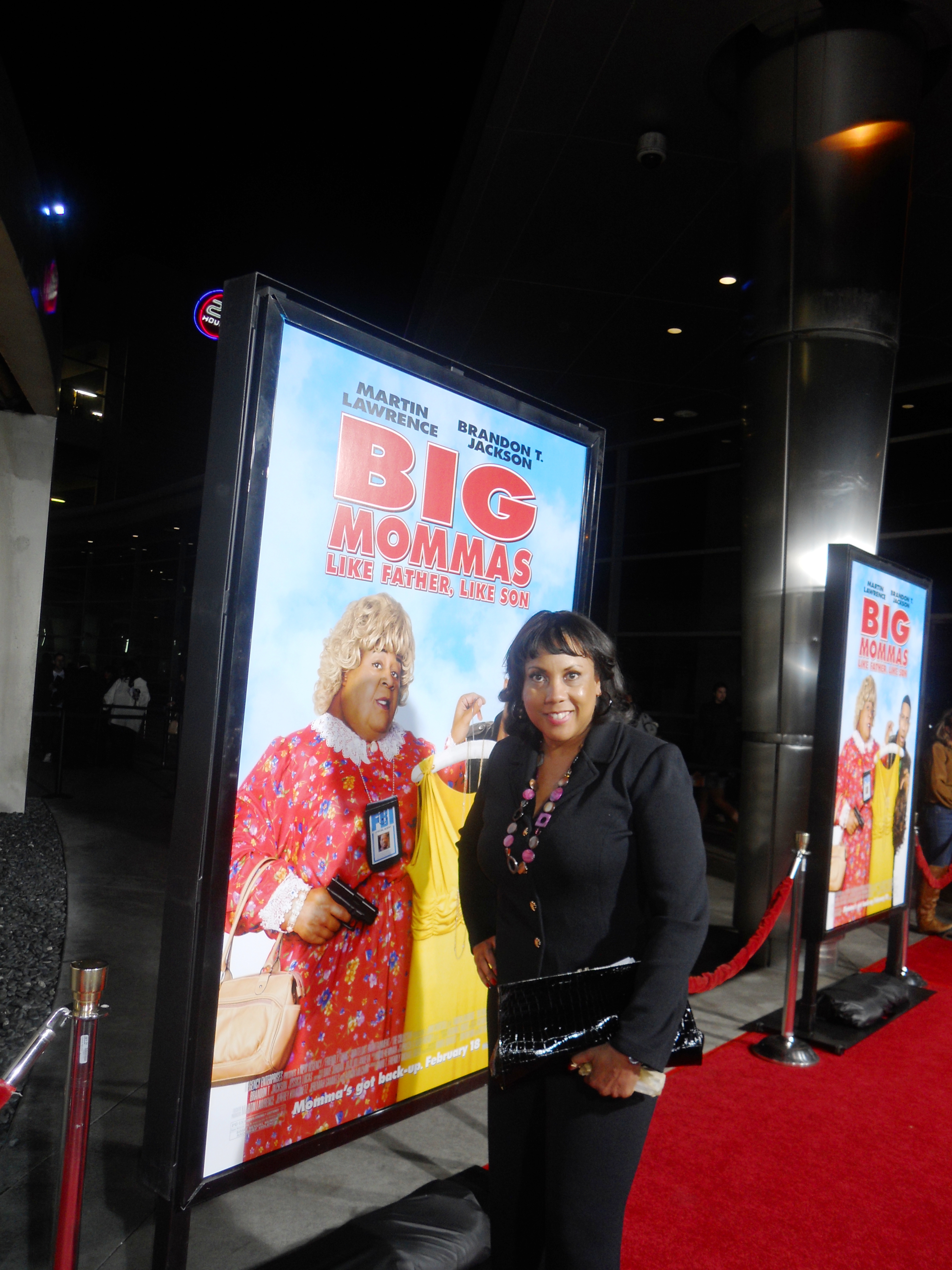 At the premiere of Brandon T. Jackson's debut in the Big Momma series. Jackson got his start in my client Marc Cayce's film 