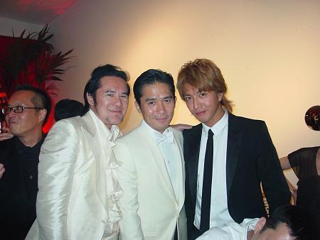 Kwok-Leung Gan with Tony Leung & Takuya Kimura (from left to right)