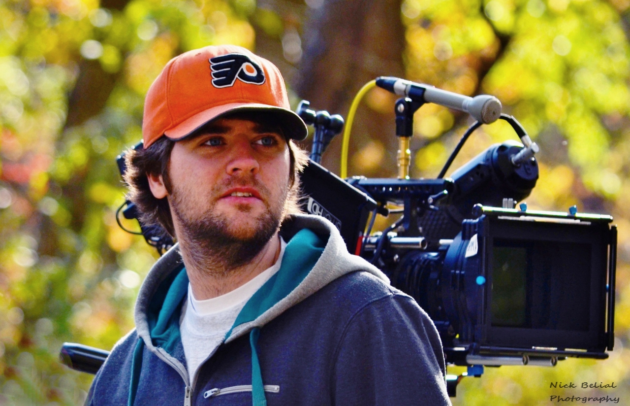 Rob Pardini, Second Assistant Camera on the set of Hayride: A Haunted Attraction