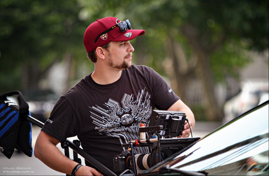 Cameron Mitchell, Director of Photography on location filming, 'The Listing'