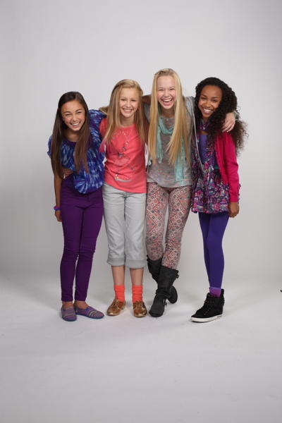 Grace Davidson with the American Girl cast.