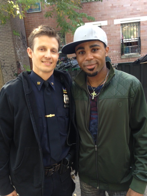 On set of Blue Bloods with Will Estes