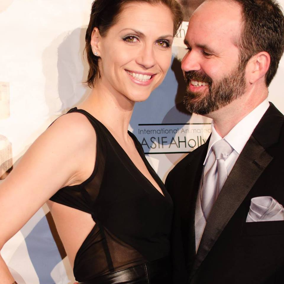 With husband Erich Turner at the Annie Awards in Hollywood, CA 2015