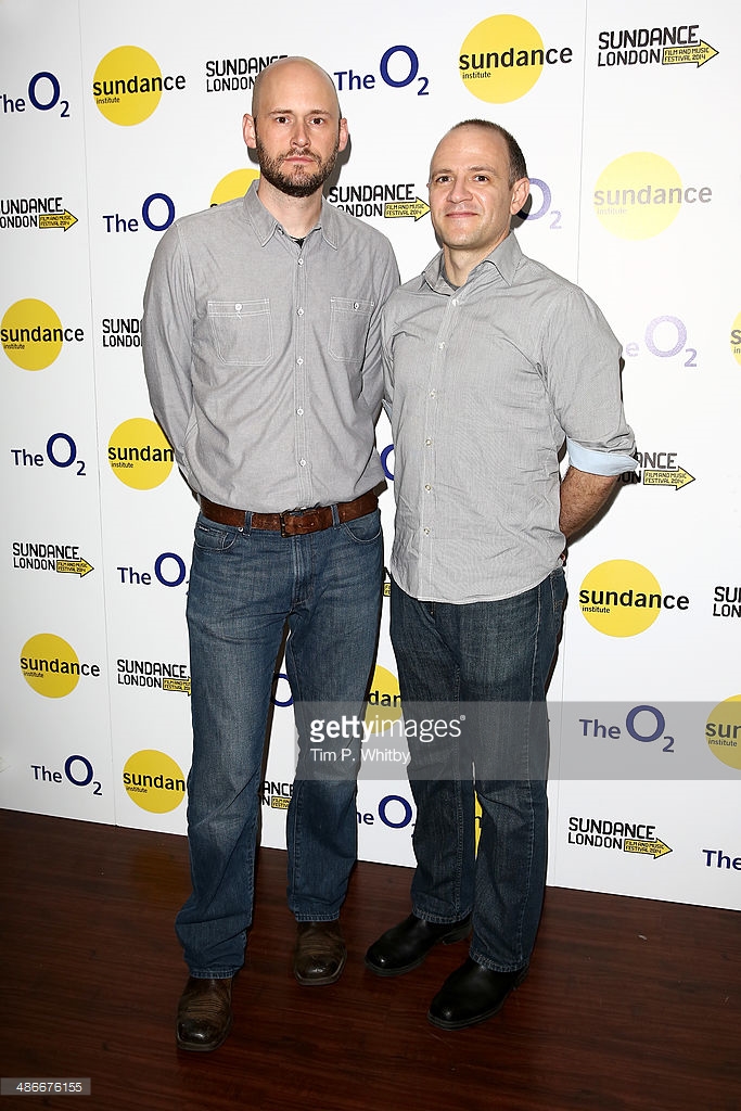 Producer Chris Ohlson (L) and director and screenwriter David Zellner (R) attend the 'Kumiko, The Treasure Hunter' screening during the Sundance London Film and Music Festival 2014 at 02 Arena on April 25, 2014 in London, England.