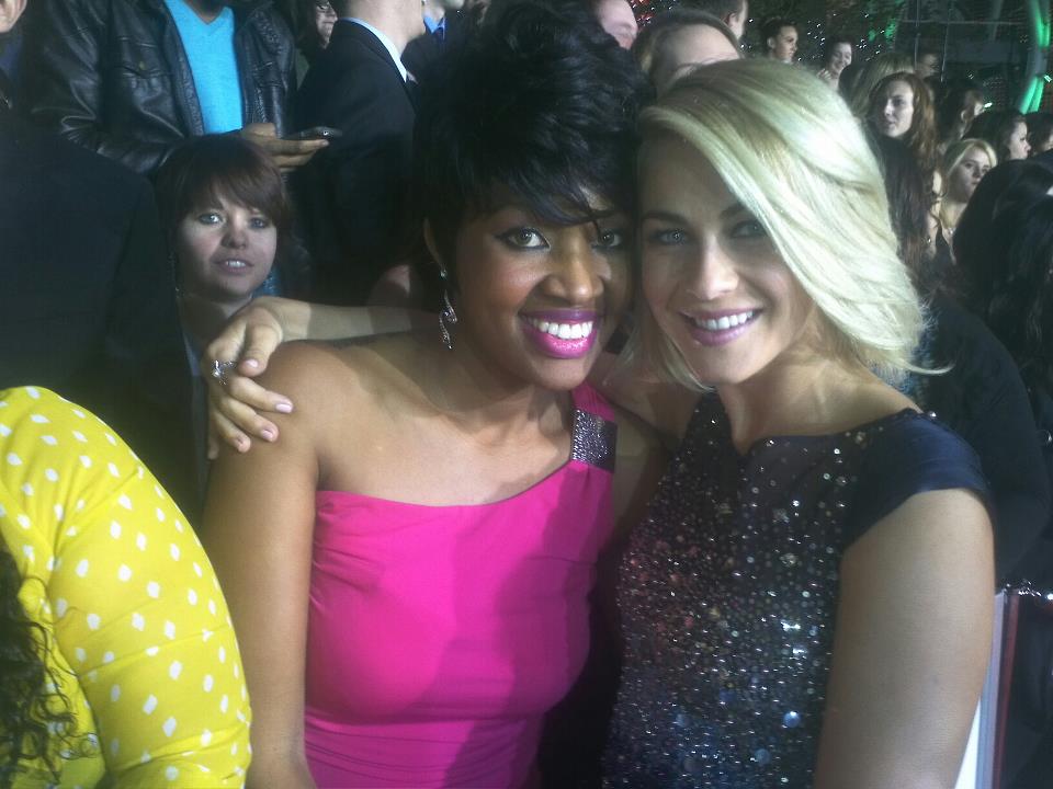 With Julianne Hough at the 2013 People's Choice Awards