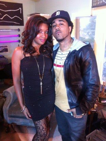 With rapper Problem on the set of a music video