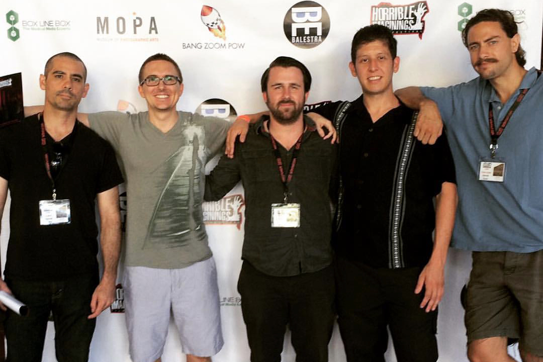 Tony Olmos, Daniel N. Butler, Brian Patrick Butler, C.J. Martinez, Luke Anthony Pensabene at Horrible Imaginings Film Festival (2015)
