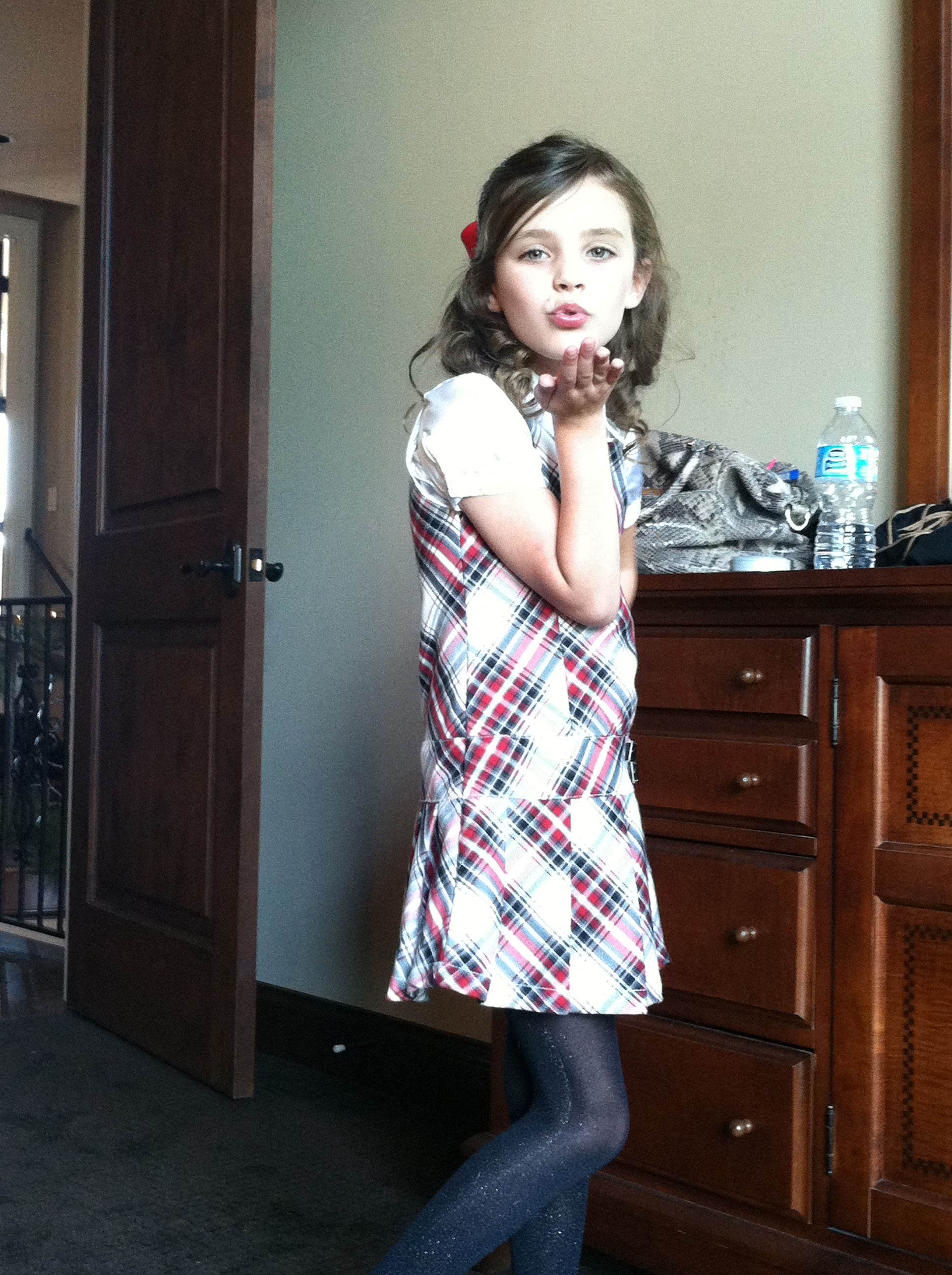Avary on set for the Lady Antebellum music video 