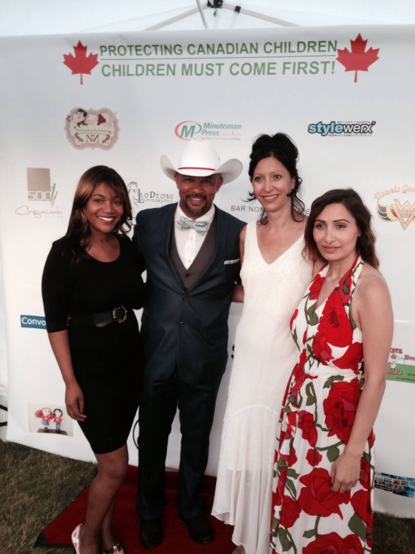 With Chris Williams, L.A Actor, Cara Azevedo and Justine C, at the PCC YYC Event.