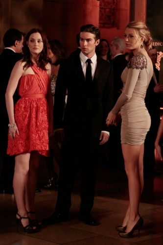 Still of Blake Lively, Leighton Meester and Chace Crawford in Liezuvautoja (2007)