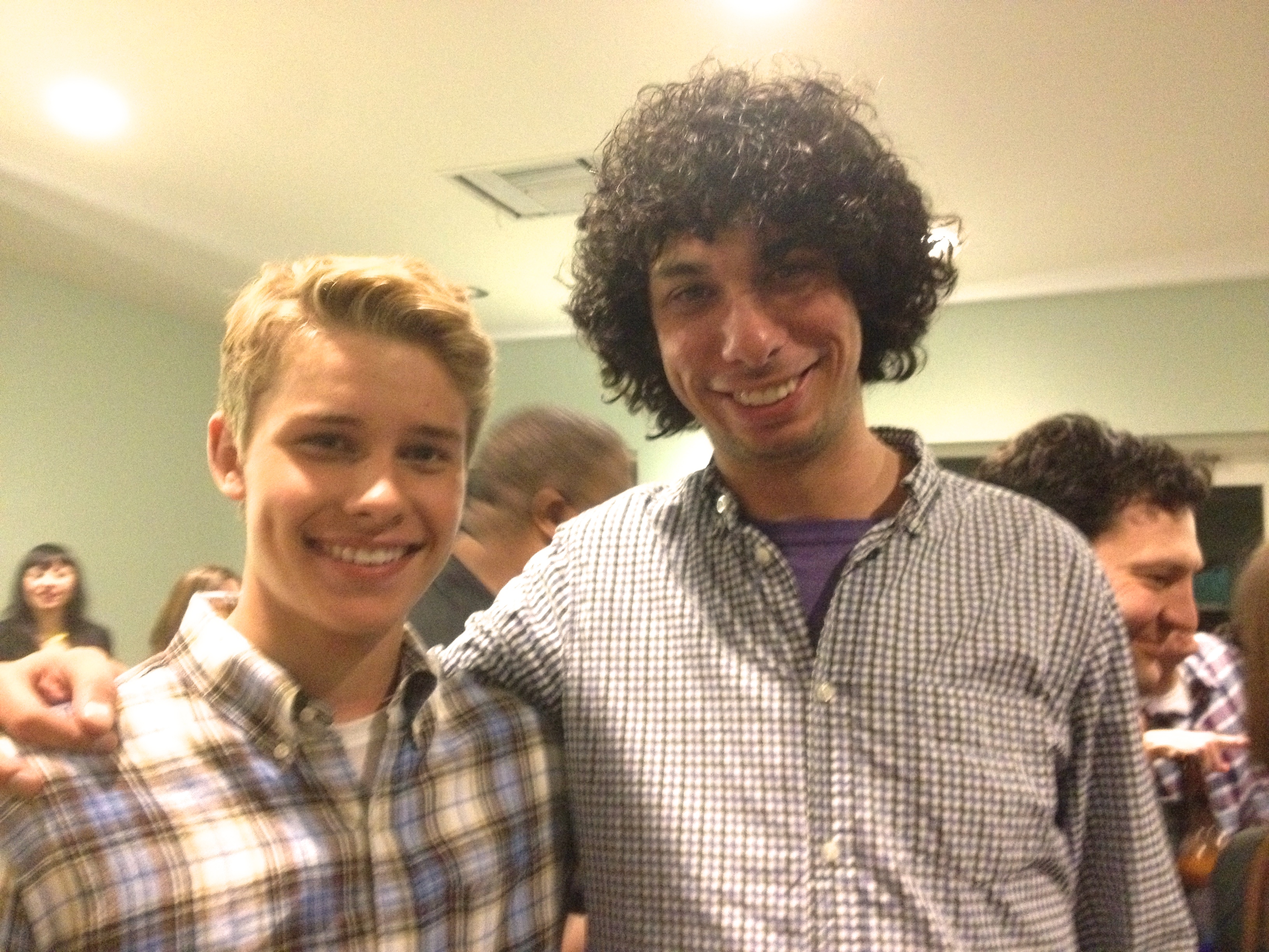 With Director, Luke Matheny at Screening for Gortimer Gibbons