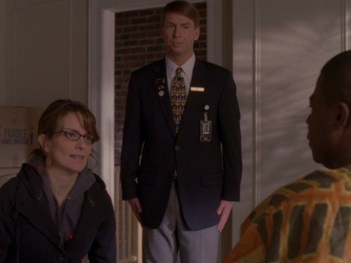 Still of Tina Fey and Jack McBrayer in 30 Rock (2006)