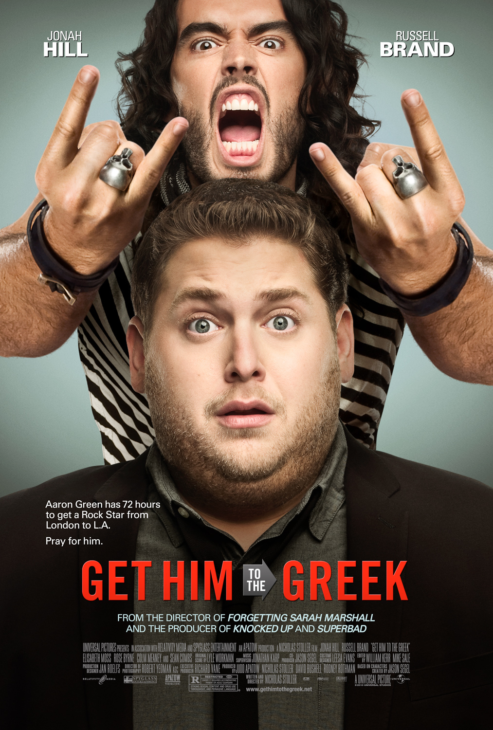 Russell Brand and Jonah Hill in Get Him to the Greek (2010)