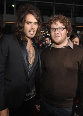 Seth Rogen and Russell Brand at event of Forgetting Sarah Marshall (2008)