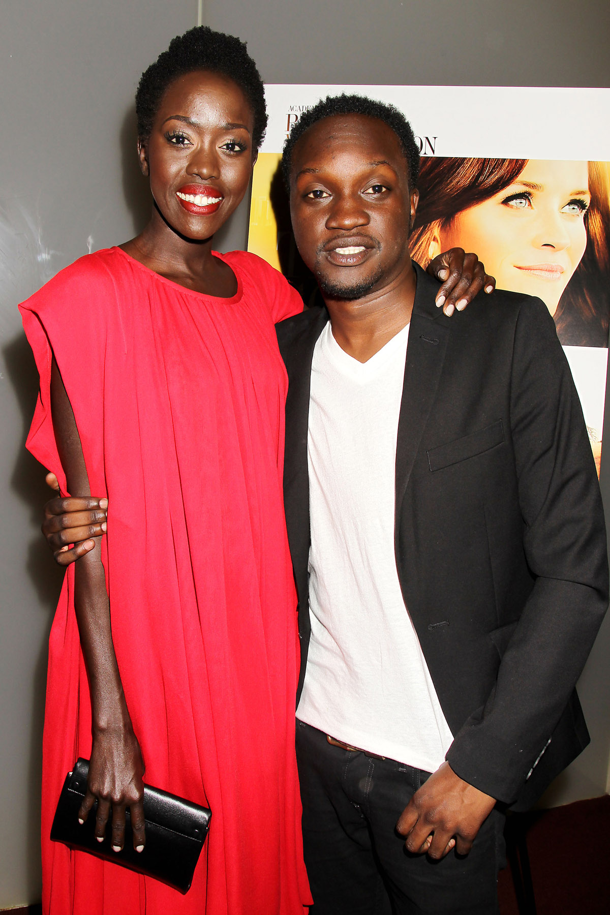 Kuoth Wiel and Arnold Oceng at The Good Lie screening in New York, on behalf of UNICEF.
