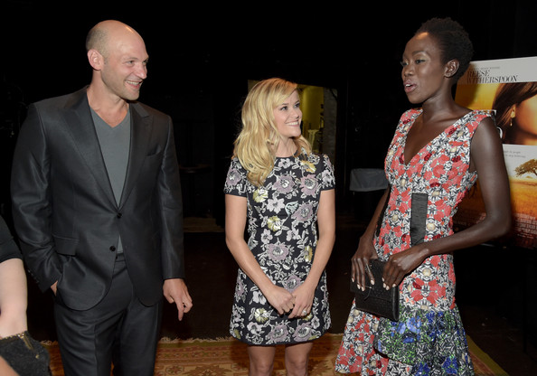 Corey Stoll, Reese Witherspoon and Kuoth Wiel at the Nashville premier of The Good Lie