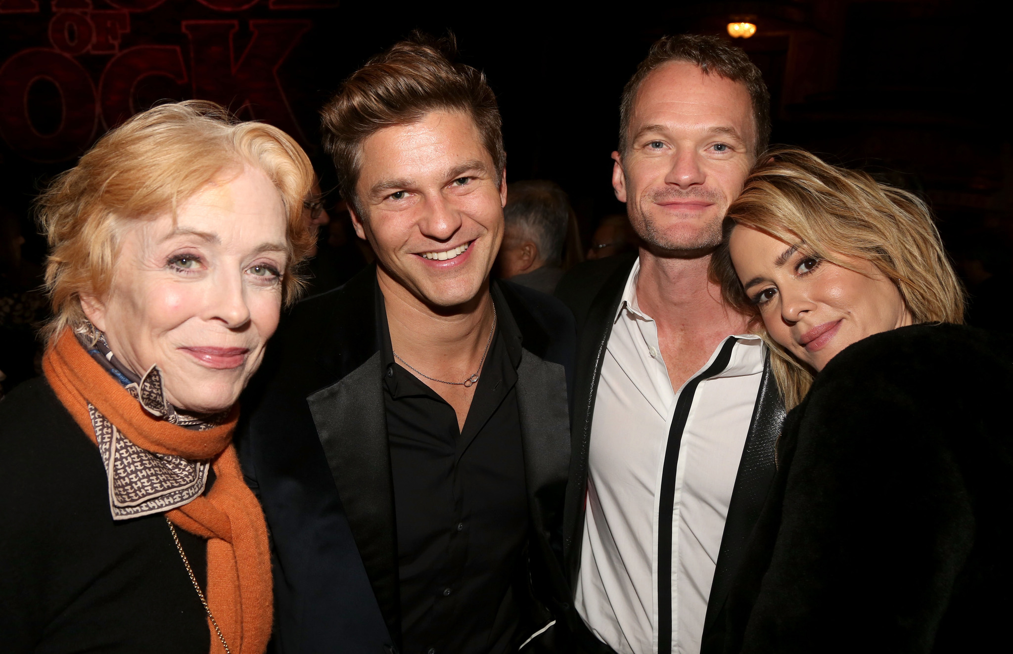 Neil Patrick Harris, Sarah Paulson, David Burtka and Holland Taylor