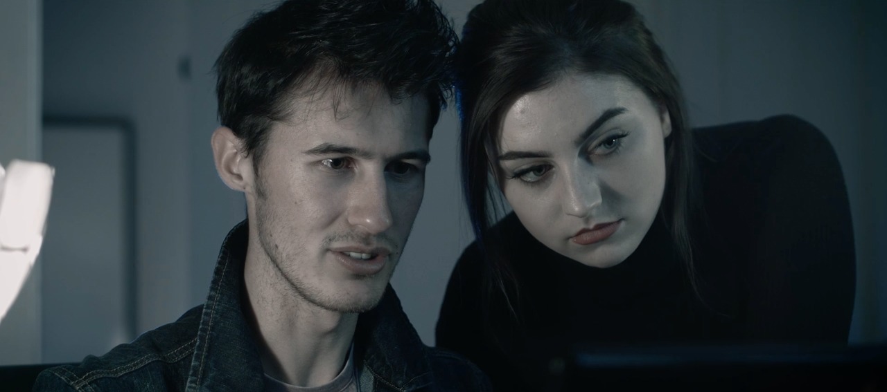 A still of Andrew Zographos & Carla Cresswell from the short film 'The Hack'