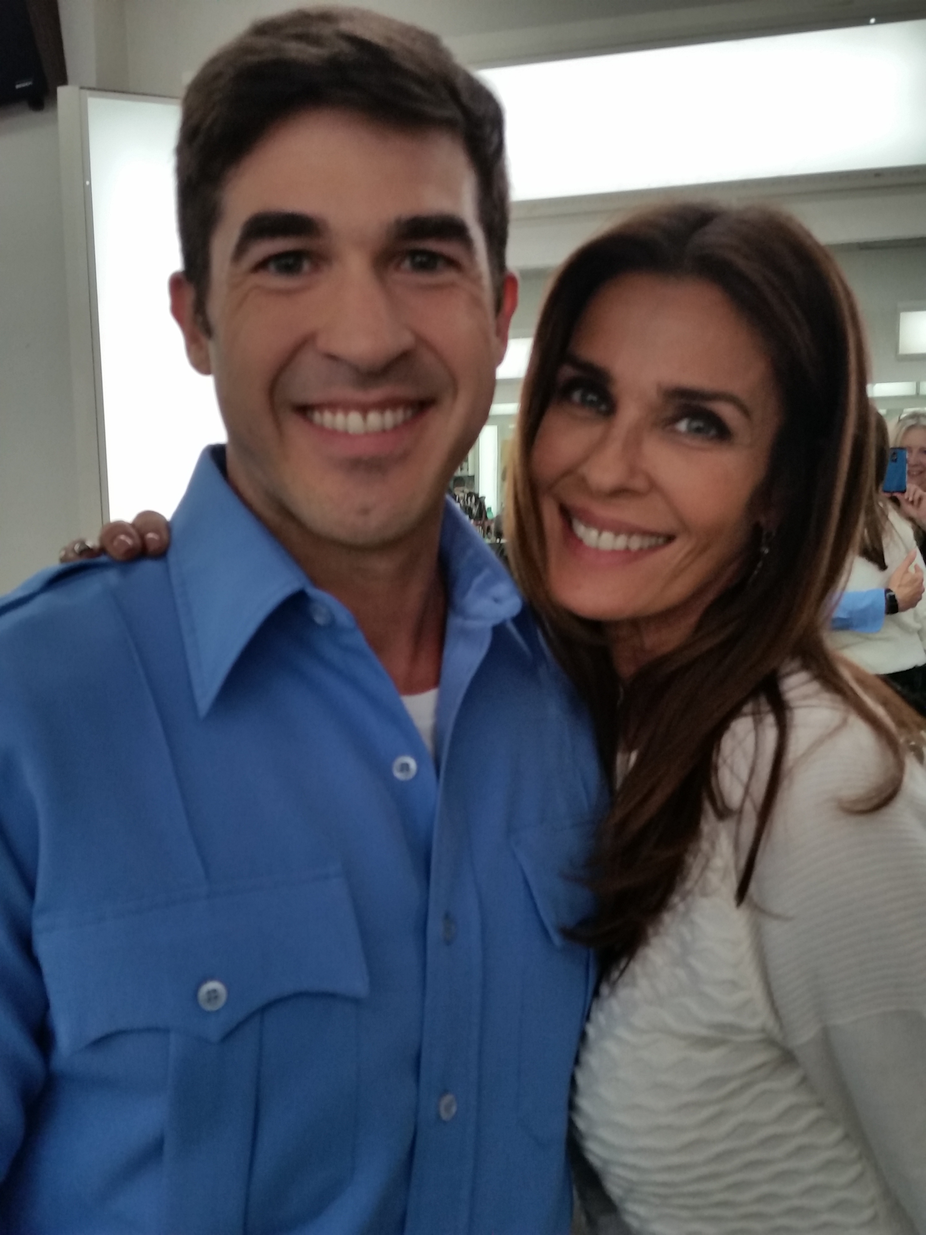 Me ans Kristian Alfonso before going on set on Days Of Our Lives