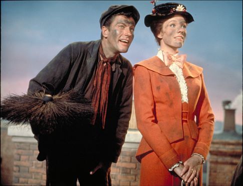 Still of Julie Andrews and Dick Van Dyke in Mary Poppins (1964)