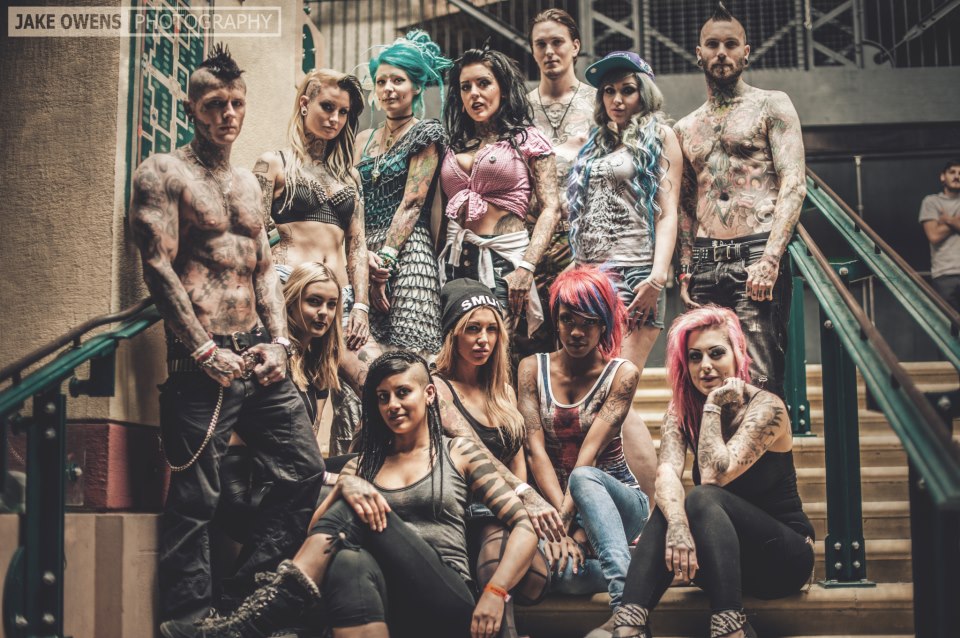 With my Dark Arts crew at the London Tattoo Convention