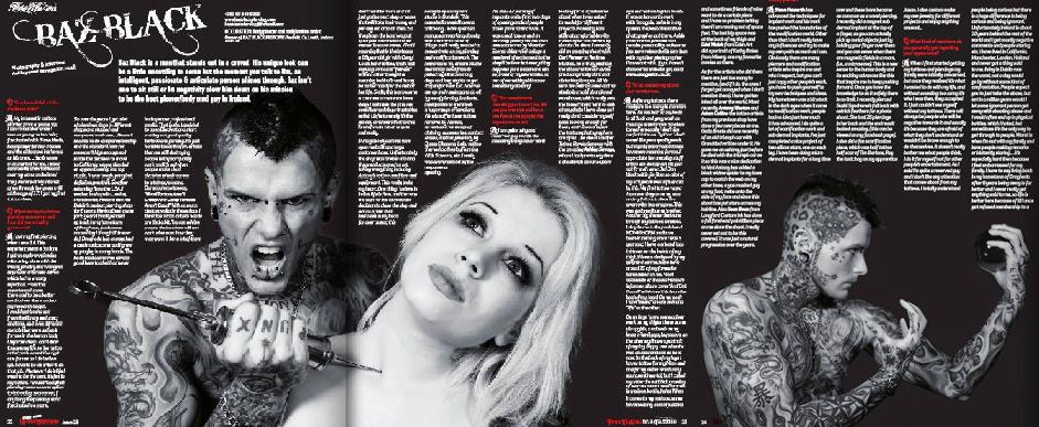 4 page interview for Tattoo Revolution magazine-