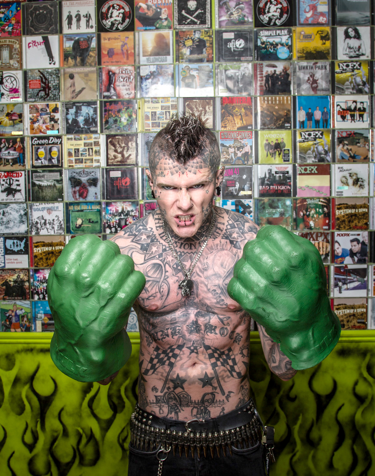 HULK themed shoot for Chunk.ie **front cover of calender**