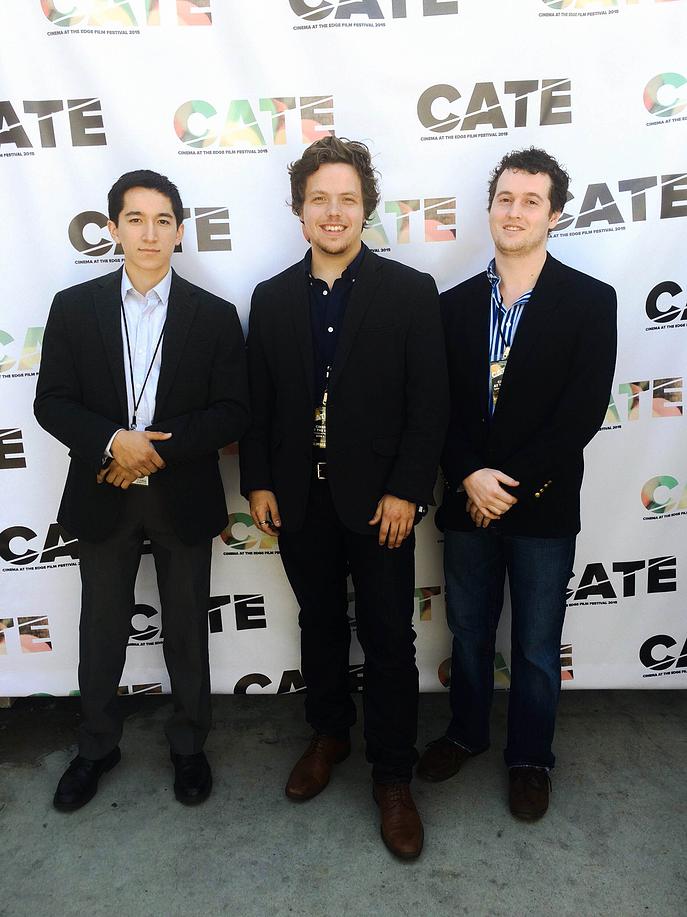 LR: Bryan Tan, Justin Suttles, Stephen Barton attend the Cinema At the Edge Film Festival, for 