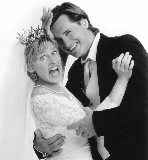 Bill Pullman and Ellen DeGeneres in Mr. Wrong (1996)