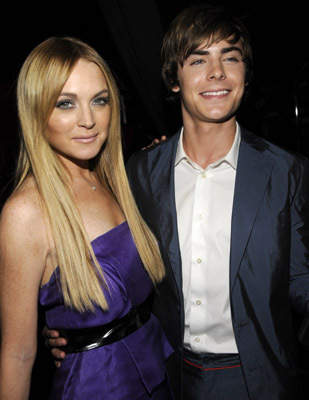 Lindsay Lohan and Zac Efron at event of 2008 MTV Movie Awards (2008)