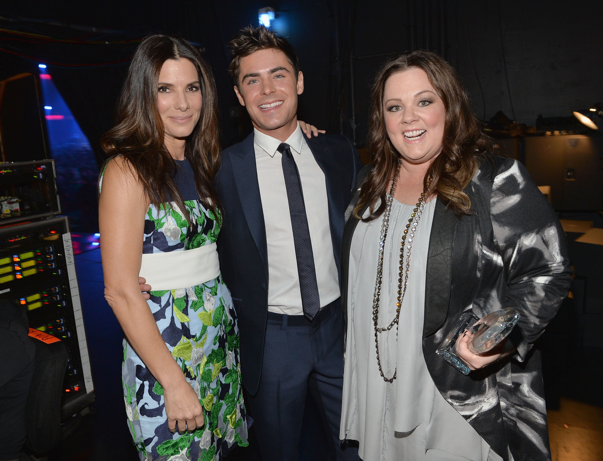 Sandra Bullock, Melissa McCarthy and Zac Efron