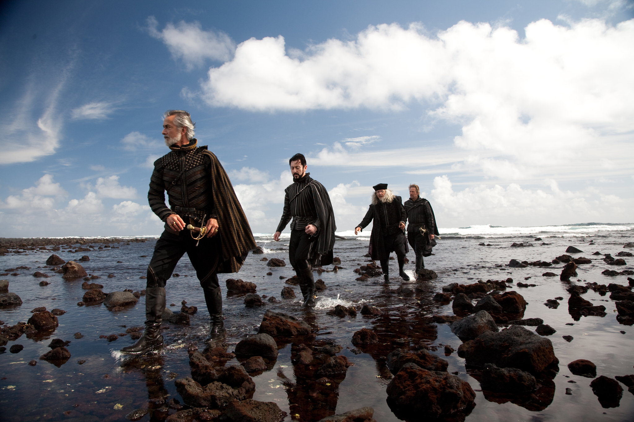Still of David Strathairn, Alan Cumming, Tom Conti and Chris Cooper in The Tempest (2010)