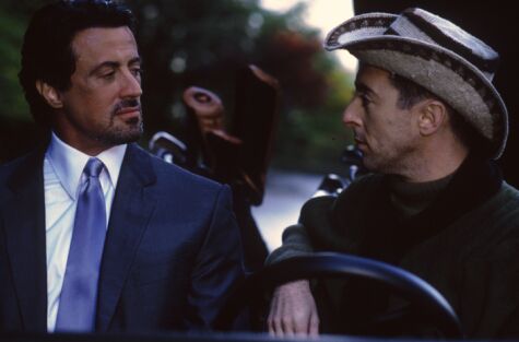 Stallone with co-star Alan Cumming