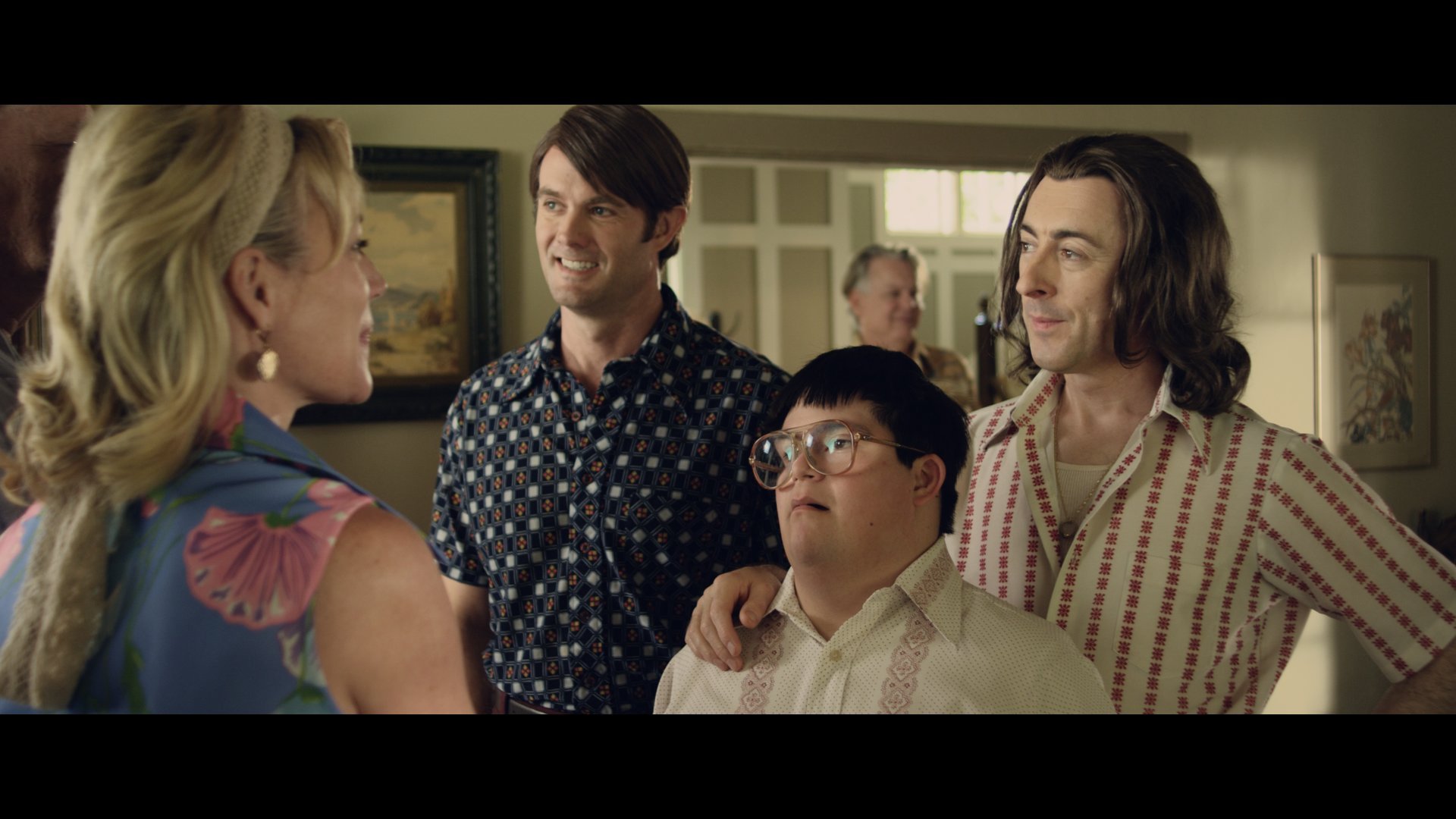 Still of Alan Cumming, Garret Dillahunt, Donna W. Scott and Isaac Leyva in Any Day Now (2012)