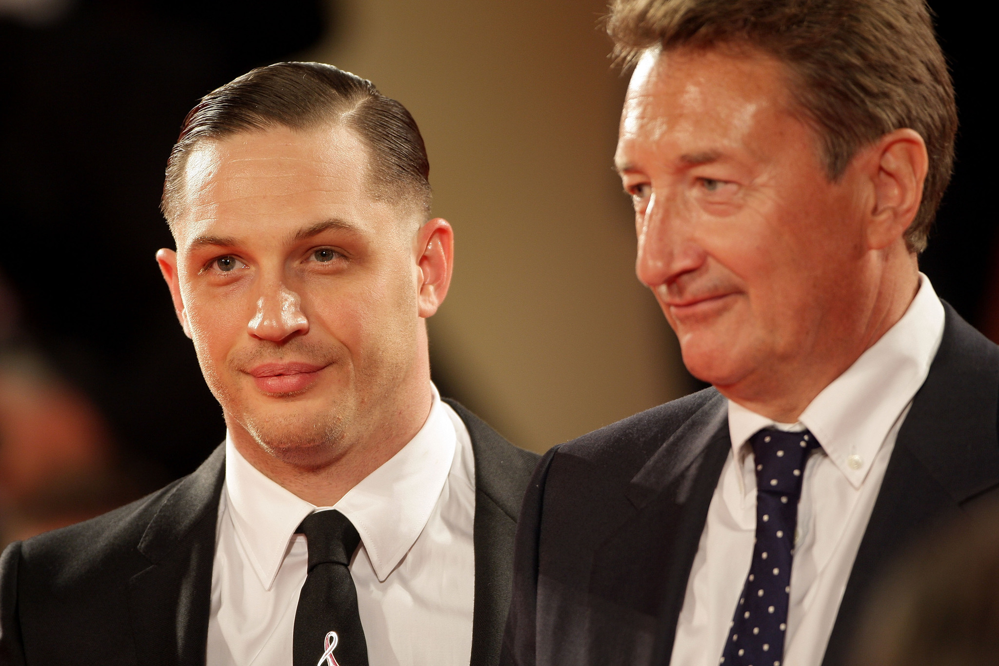 Tom Hardy and Steven Knight at event of Locke (2013)