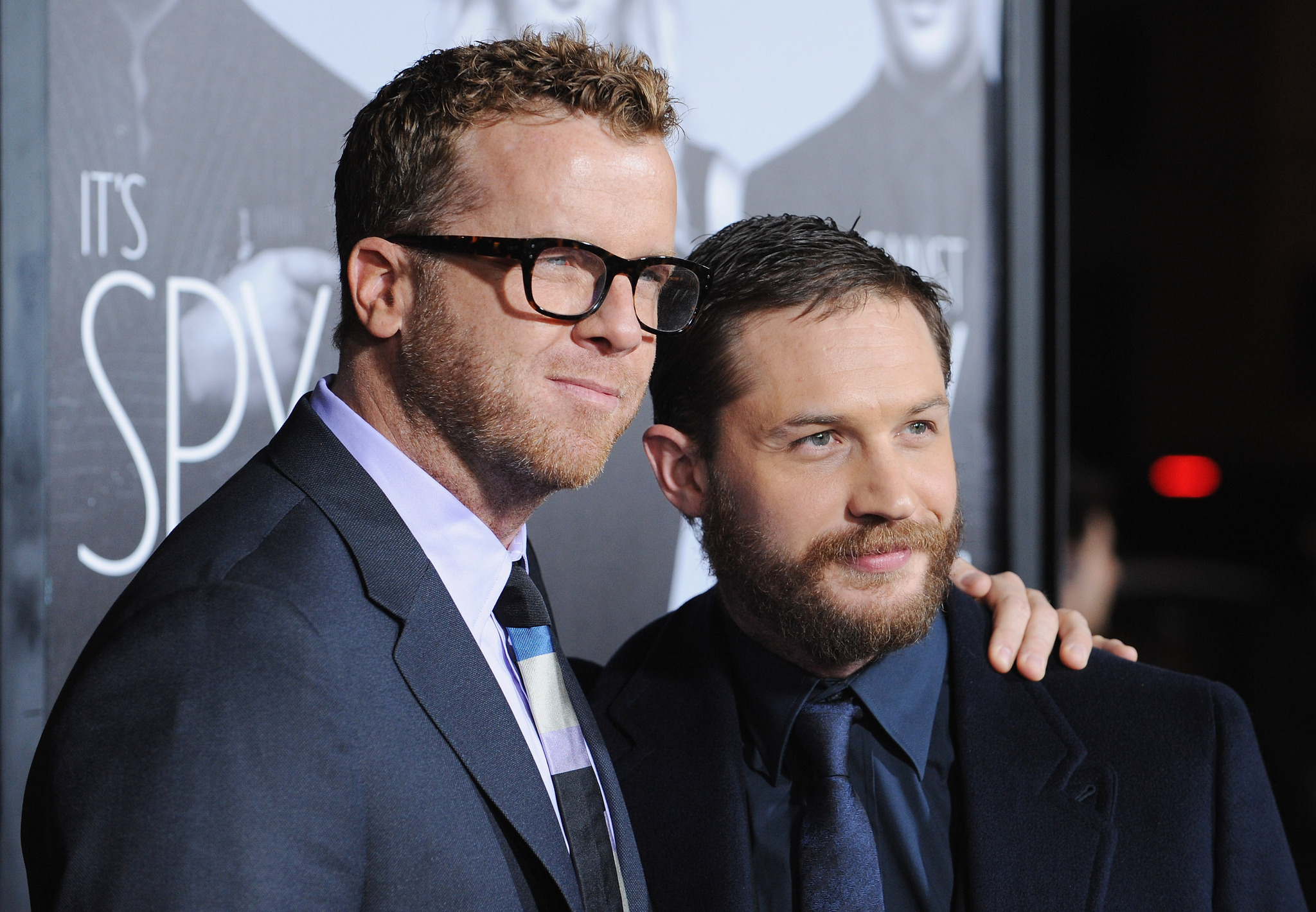 Tom Hardy and McG at event of Tai reiskia kara (2012)