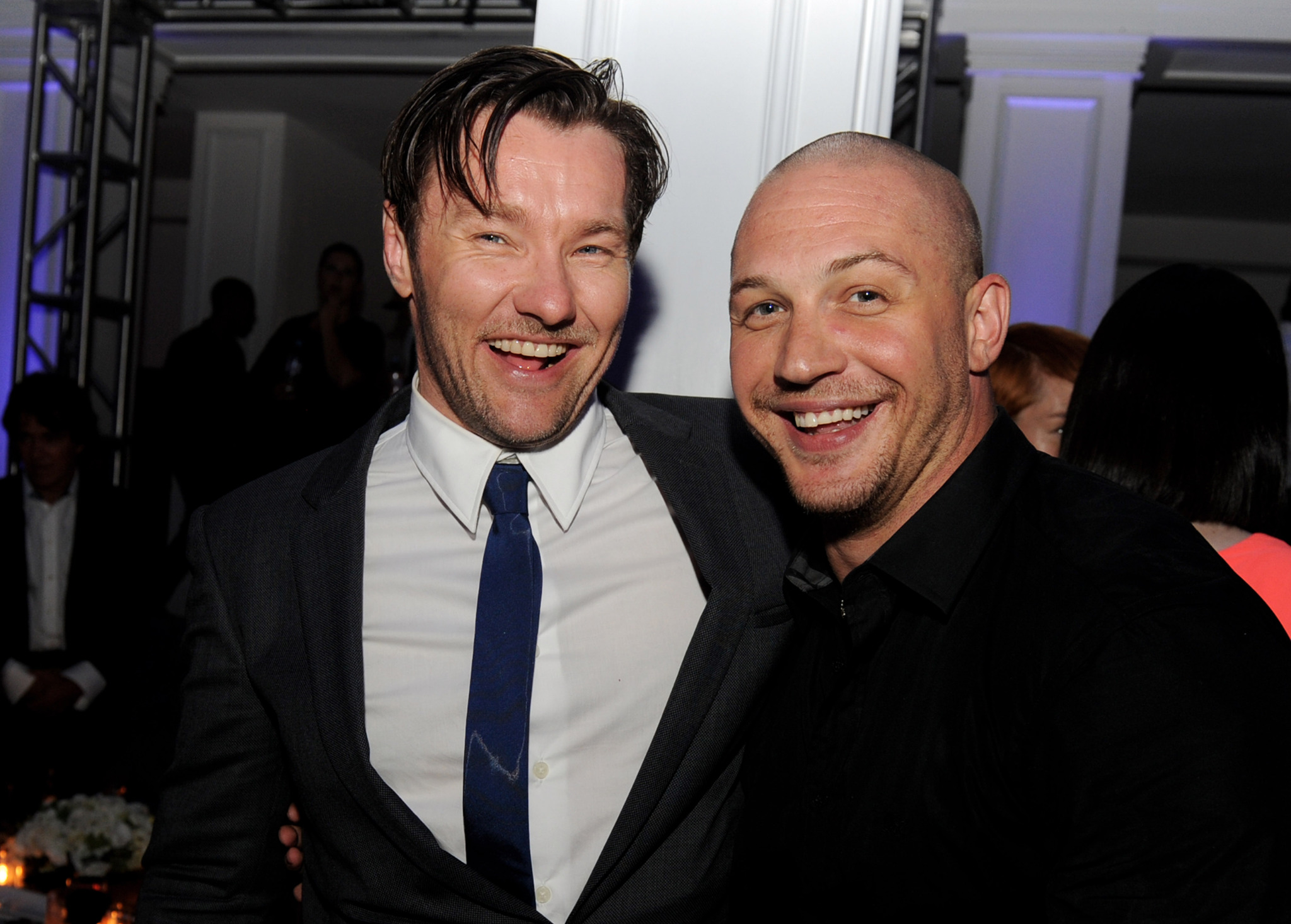 Joel Edgerton and Tom Hardy at event of Kovotojai (2011)